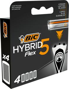 Nastavki za brivnik BIC, Hybrid 5 Flex, 4/1