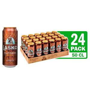 Pivo Zlatorog, temno, alk. 4,9 vol %, pločevinka, 0,5 l