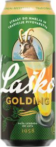 Pivo Laško Golding svetlo, alk.5,4 vol%, 0,5 l