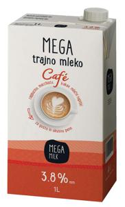 Mleko Mega milk, trajno, 3,8% m.m., 1 l