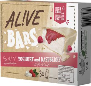 Sladoled AL!VE BAR, Protein Greek Style, Yoghurt Raspberry, 3 x 73 ml