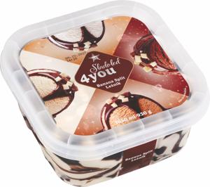 Sladoled Tuš, 4 You, Banana Split lešnik, 1,65 l