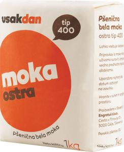 Moka, Vsakdan, ostra, tip 400, 1 kg