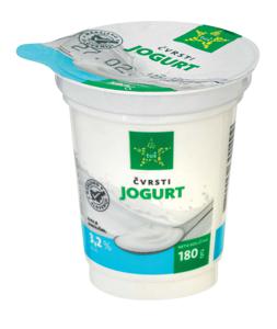 Jogurt Tuš, navadni, čvrsti, 3.2 % m.m., 180 g