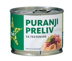 Preliv Tuš, za testenine, puranji, 200 g