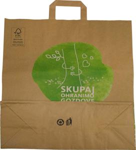 Vrečka Tuš, nakupovalna, papirnata, velika