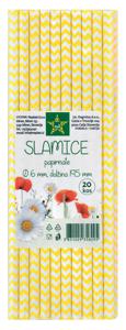 Slamice Tuš, papirnate, mix, fi6, dol.195mm, 20/1