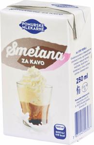 Smetana Pom.mlekarne, za kavo, 250 ml
