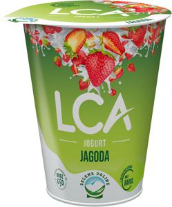 Jogurt LCA, jagoda, lahki, 180 g