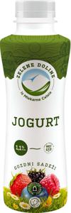 Tekoči jogurt Zelene doline, gozdni sadeži, 1,1 % m. m., 500 g
