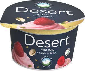Desert Zelene Doline, malina s koščki pistacije, 150 g