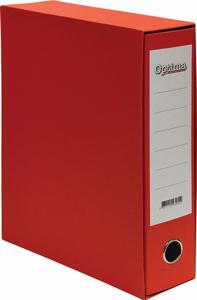 Registrator A4/80 box Optima classic, rdeč