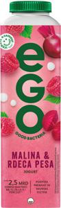 Jogurt Ego, malina, rdeča pesa, 500 g
