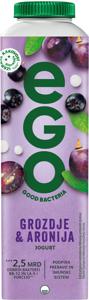 Jogurt Ego, aronija, grozdje, 500 g