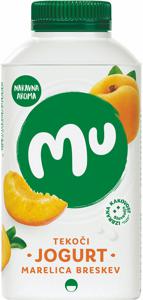 Tekoči jogurt MU, marelica, breskev, Ljubljanske mlekarne, 500 g