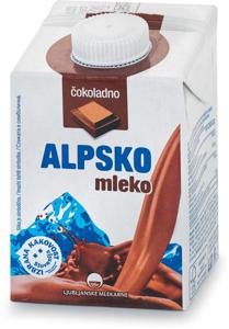 Mleko Alpsko, čokoladno, edge, 0,5 l
