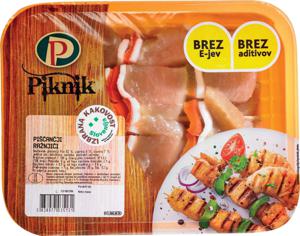 Piščančji ražnjiči, Izbrana kakovost, Perutnina Ptuj, 400 g