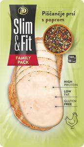 Narezek Slim & Fit, piščančje prsi s poprom, 250 g