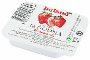 Domača marmelada Belsad, jagoda, porcijska, 20 g