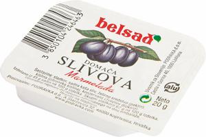Domača marmelada Belsad, sliva, porcijska, 20 g