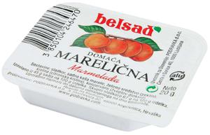 Domača marmelada Belsad, marelica, porcijska, 20 g