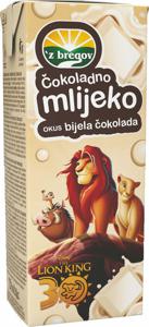 Mleko Vindija UHT, Disney, z okusom bele čokolade, 0,2 l