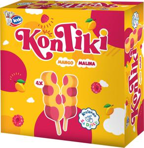 Desert Kontiki, mango, malina, 4 x 75 ml