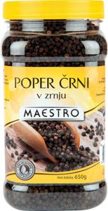 Poper črni Maestro, celi, 650 g