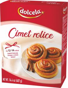 Mešanica za peko Dolcela, cimetove rolice, 407 g