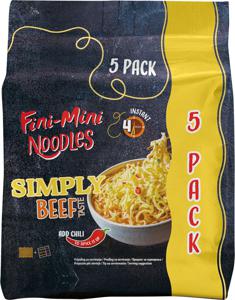 Testenine instant Fini Mini, Noodles, beef, 355 g