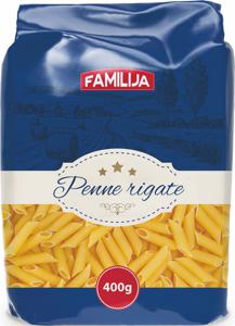 Testenine Familija, penne rigate, 400 g