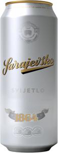 Pivo Sarajevsko, svetlo, Lager, alk.4,9 vol%, 0,5 l