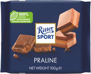 Čokolada Ritter sport, praline, 100 g
