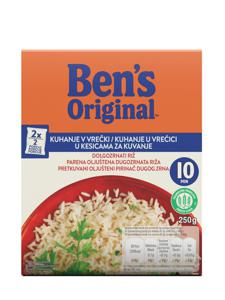 Riž Ben's dolgozrnat, v vrečki, 10 minut, 250 g