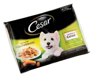 Cesar Pouch izbor v želeju, 4X100g