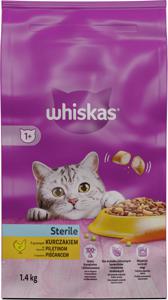 Whiskas dry, sterile, piščanec, 1,4 kg