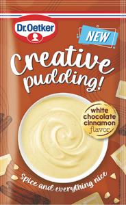 Puding Creative, bela čokolada, cimet, 42 g