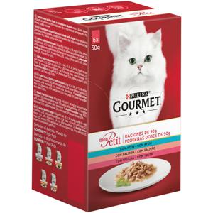 Gourmet mon Petit tuna losos postrv, 6x50g