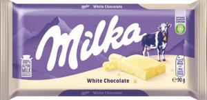 Mlečna čokolada Milka, bela, 90 g