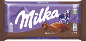 Čokolada mlečna Milka, Noisette, 90 g