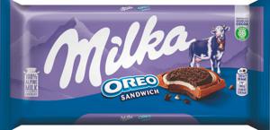 Mlečna čokolada Milka, Oreo, 92 g