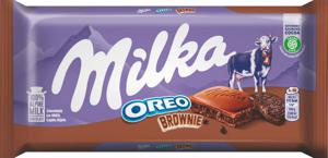 Mlečna čokolada Milka, Oreo, Brownie, 100 g