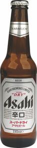 Pivo Asahi, Super Dry, svetlo, steklenica, alk.5 vol%, 0,33 l