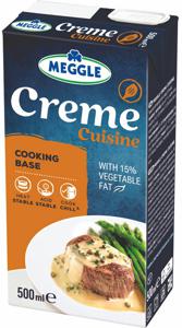 Krema za kuhanje Meggle, Cuisine, z 15% rastlinske maščobe, 500 ml