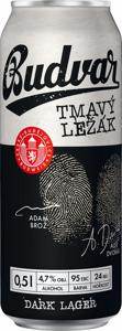 Pivo Budweiser, Budvar temno, alk. 4,7 vol %, 0,5 l
