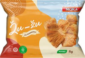 Pecivo Moka, Žu žu, s sezamom, zamrznjeno, 1 kg