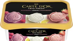Sladoled Carte D'or Trio, malina, limona, jagoda 1 l