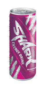 Energijska pijača Shark, rdeče jagode, 0,25 l