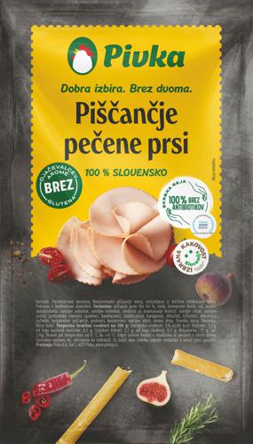 narezek pivka, piščančje pečene prsi