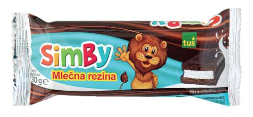 mlečna rezina simby